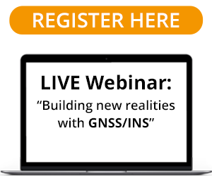 Register Here! Live Webinar: Building new realities with GNSS/INS