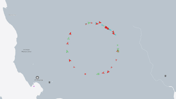 Screenshot of MarineTraffic